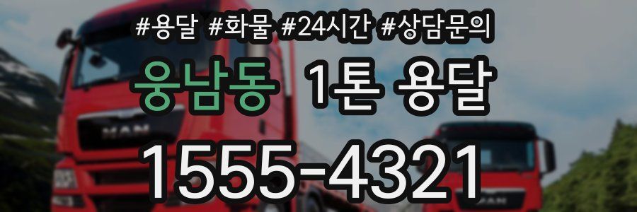 웅남동 1톤 용달