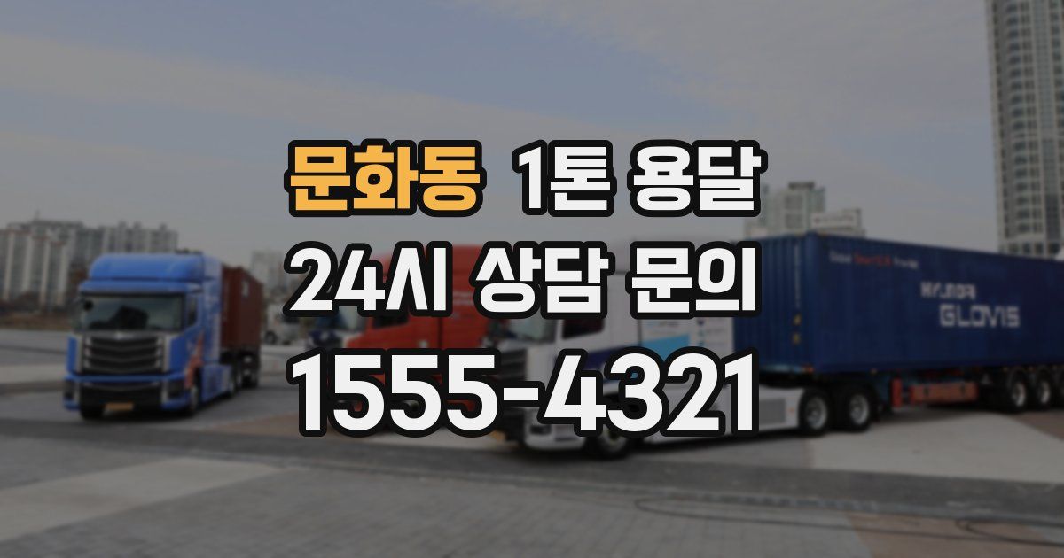 문화동 1톤 용달