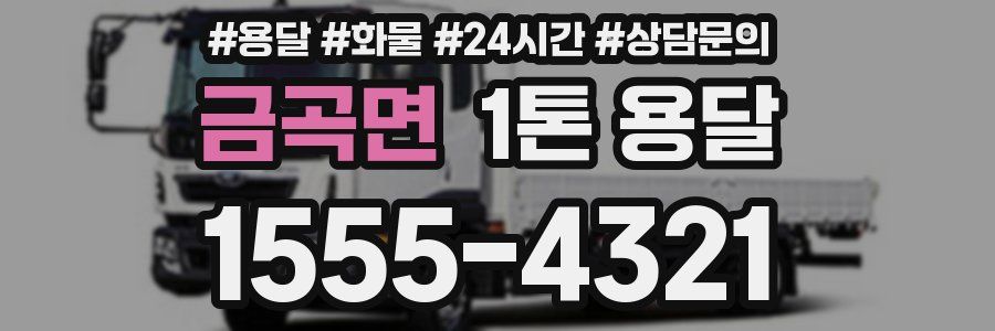 금곡면 1톤 용달
