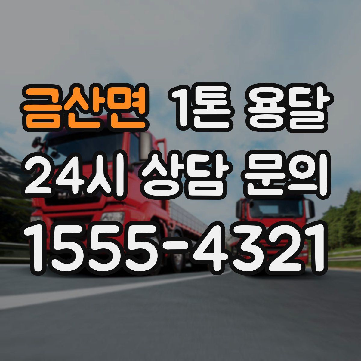 금산면 1톤 용달