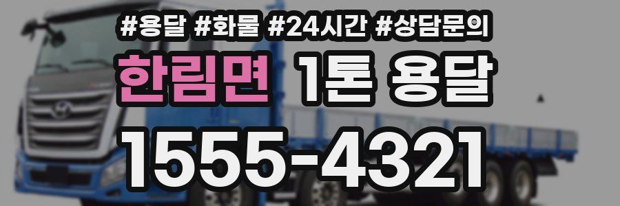 한림면 1톤 용달