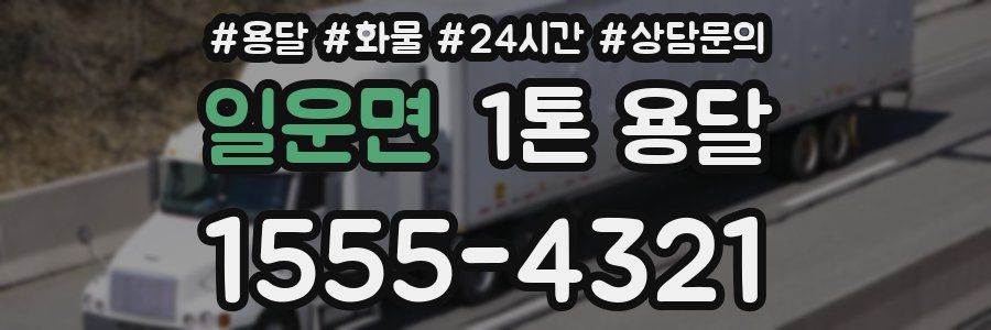 일운면 1톤 용달