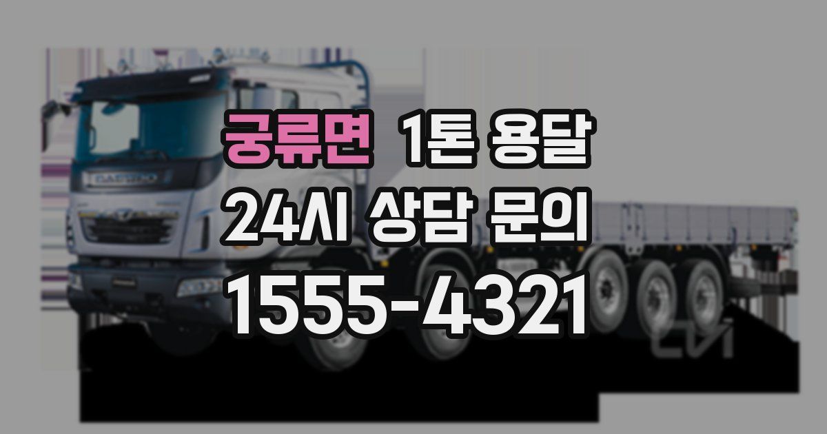 궁류면 1톤 용달