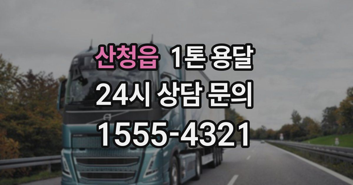 산청읍 1톤 용달