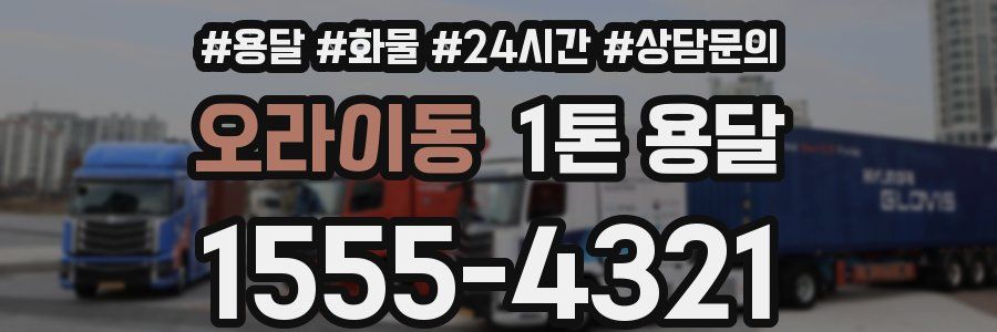 오라이동 1톤 용달