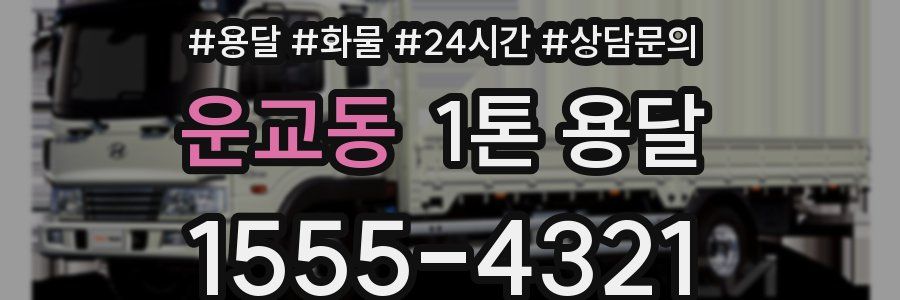 운교동 1톤 용달
