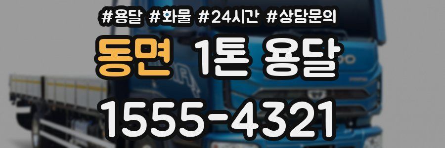 동면 1톤 용달