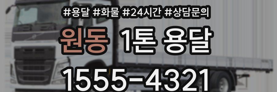 원동 1톤 용달