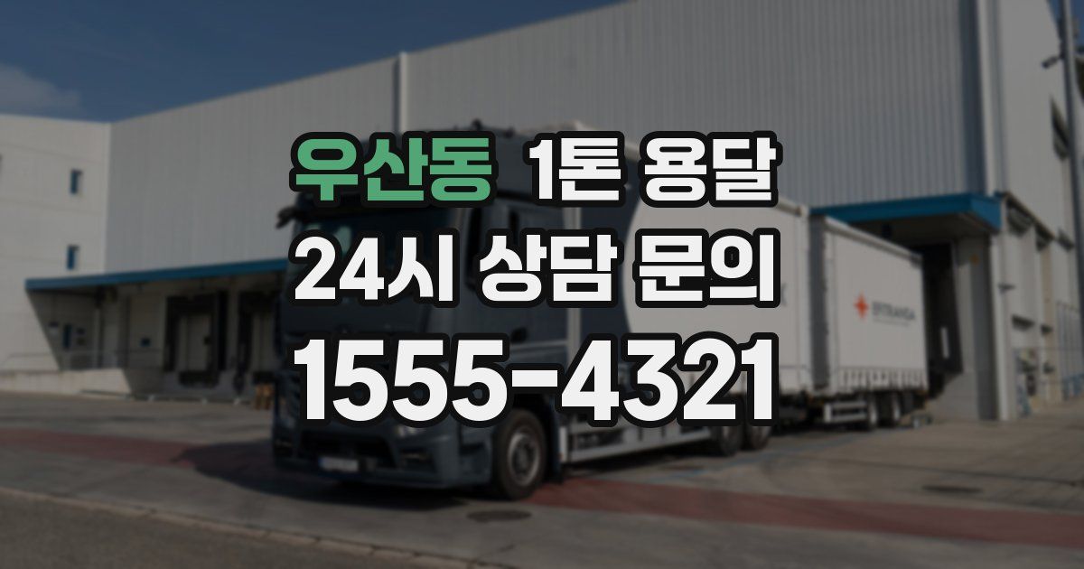 우산동 1톤 용달