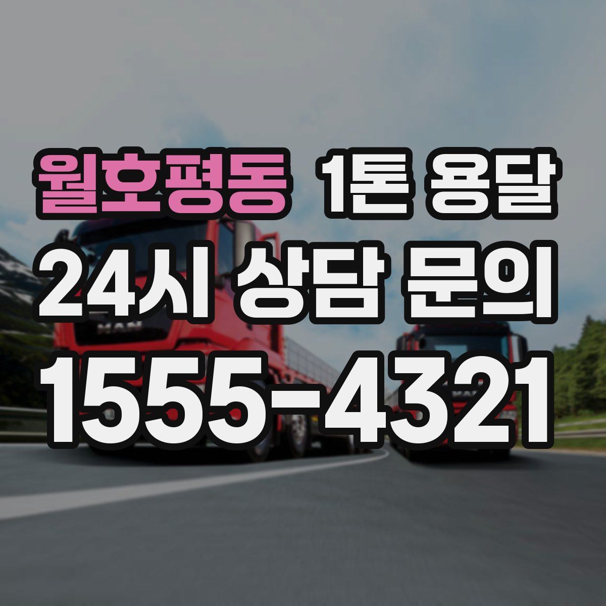 월호평동 1톤 용달