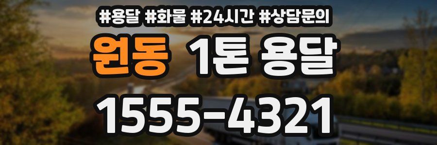 원동 1톤 용달
