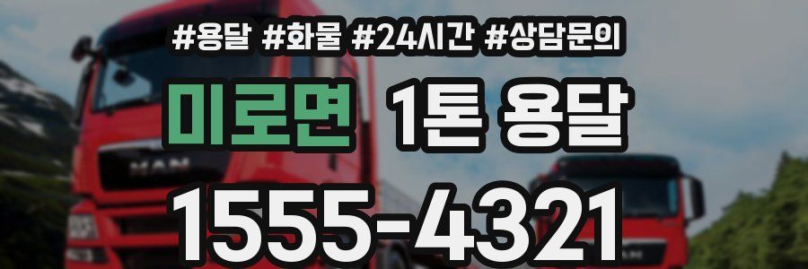 미로면 1톤 용달