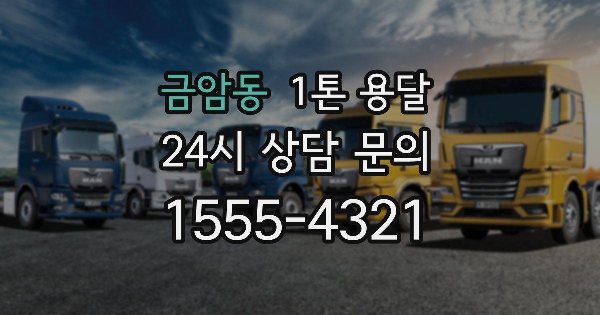 금암동 1톤 용달