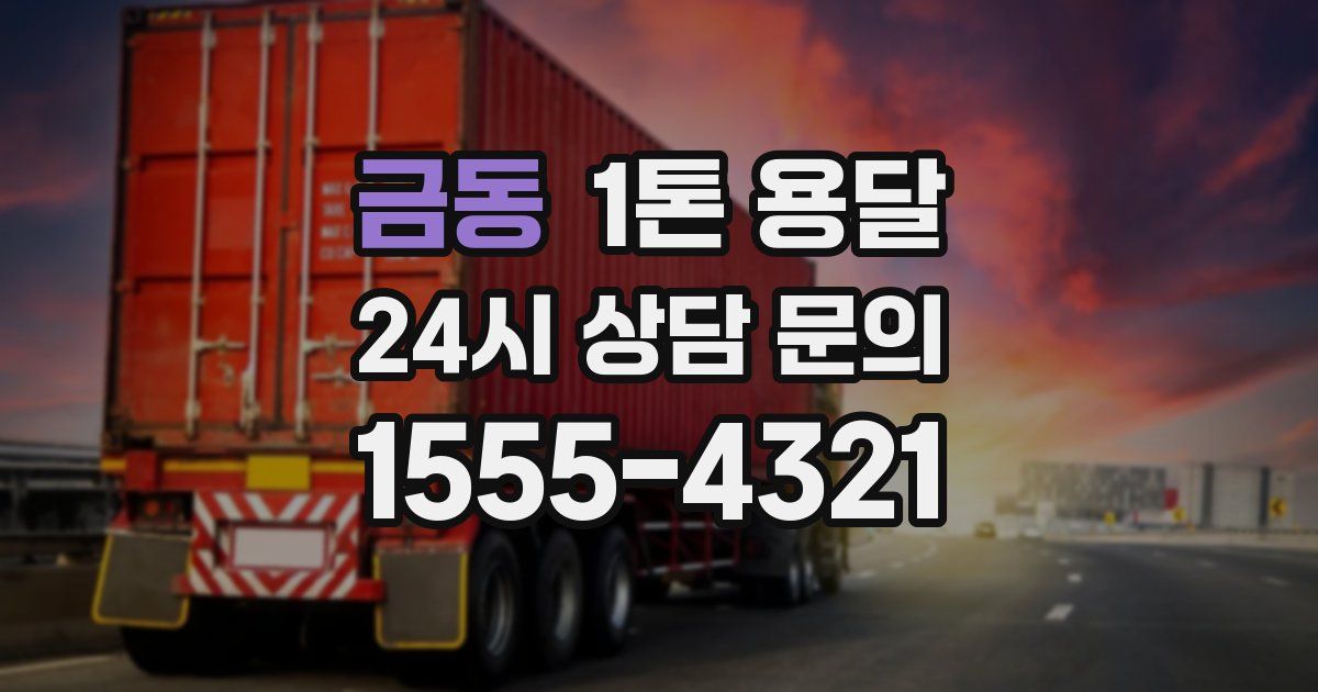 금동 1톤 용달