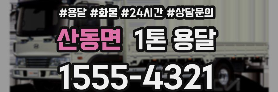 산동면 1톤 용달