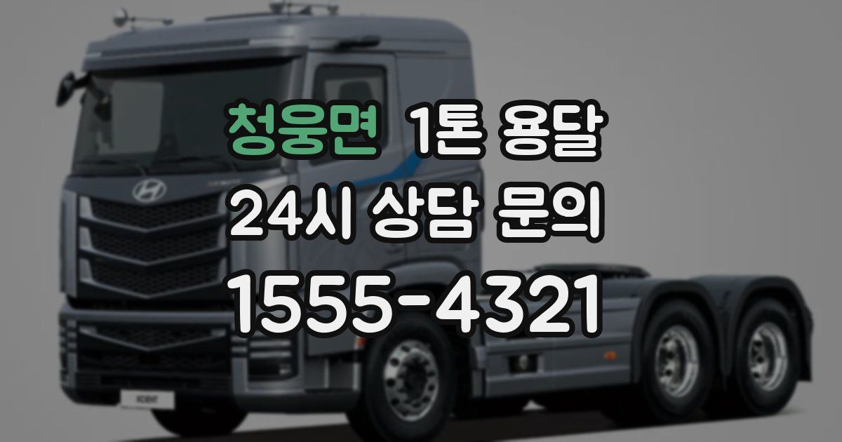 청웅면 1톤 용달