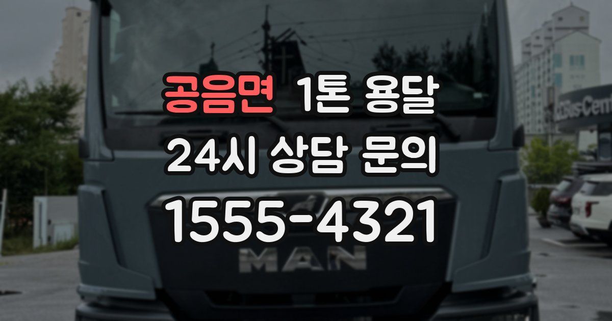 공음면 1톤 용달