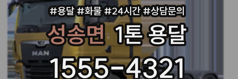 성송면 1톤 용달