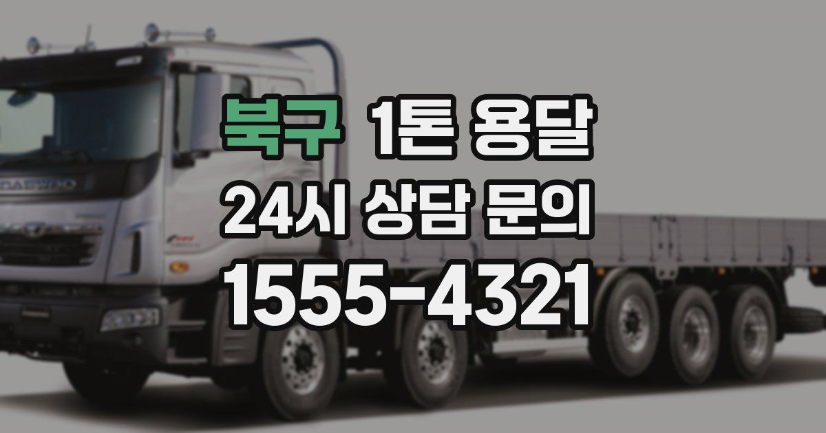 북구 1톤 용달