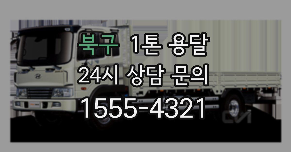 북구 1톤 용달