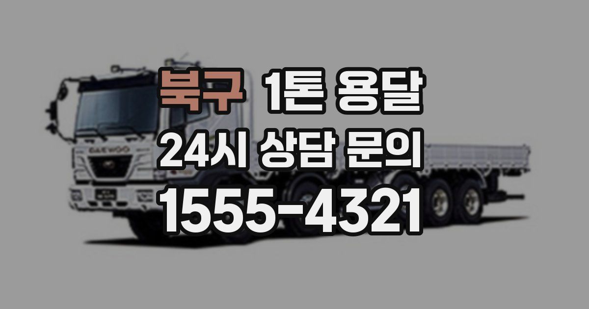 북구 1톤 용달