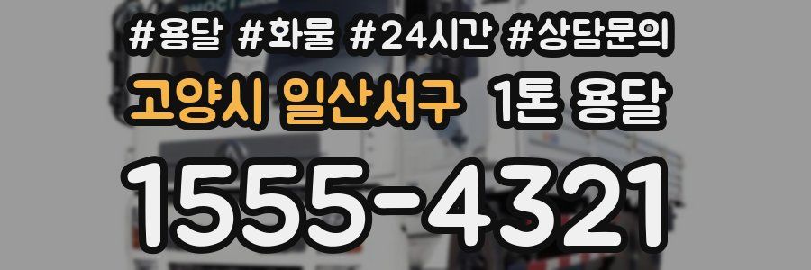 고양시 일산서구 1톤 용달