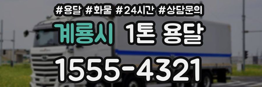 계룡시 1톤 용달