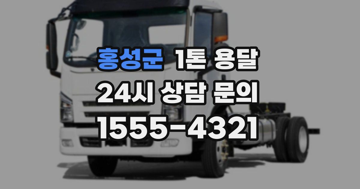 홍성군 1톤 용달