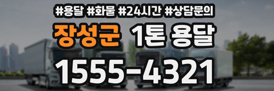 장성군 1톤 용달