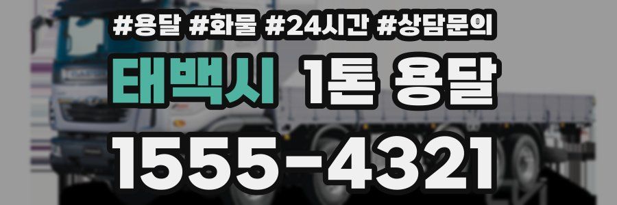 태백시 1톤 용달