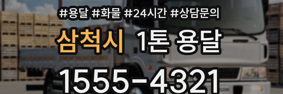 삼척시 1톤 용달