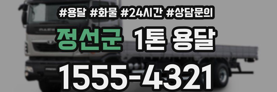 정선군 1톤 용달