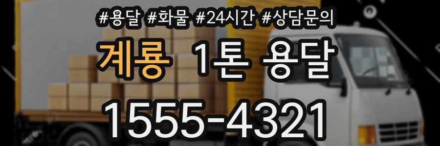계룡 1톤 용달