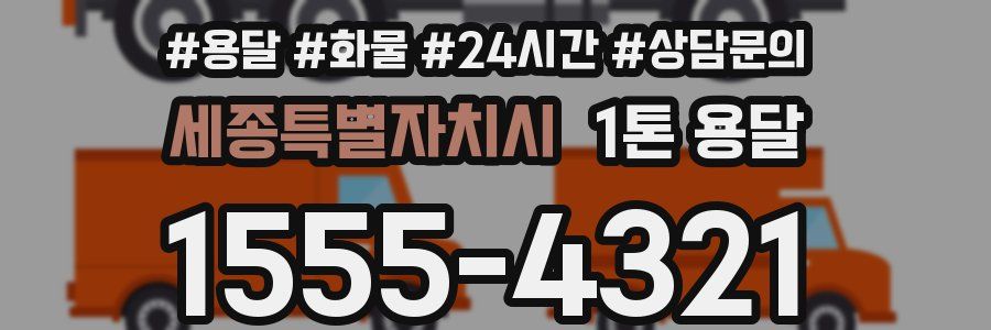 세종특별자치시 1톤 용달