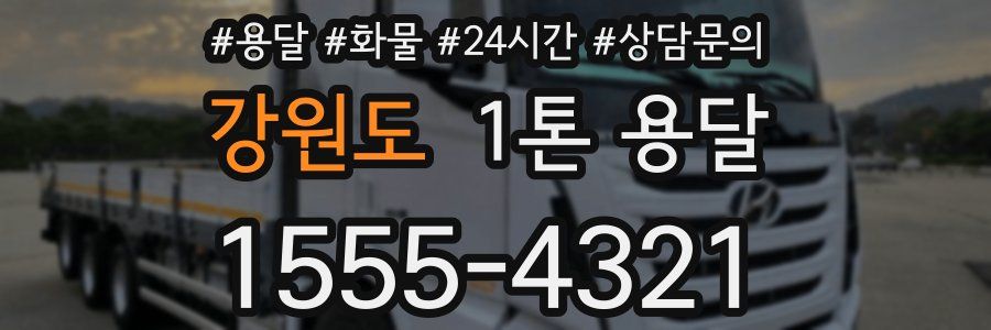 강원도 1톤 용달