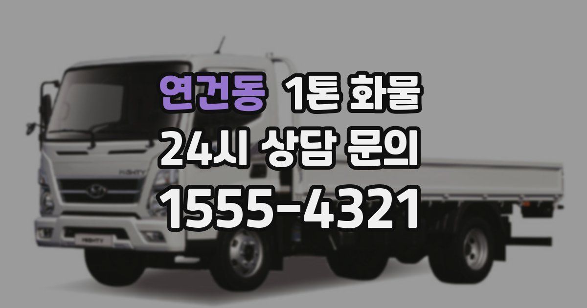 연건동 1톤 화물