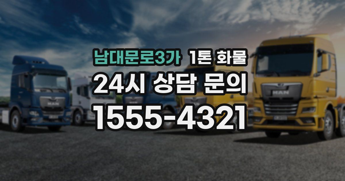 남대문로3가 1톤 화물