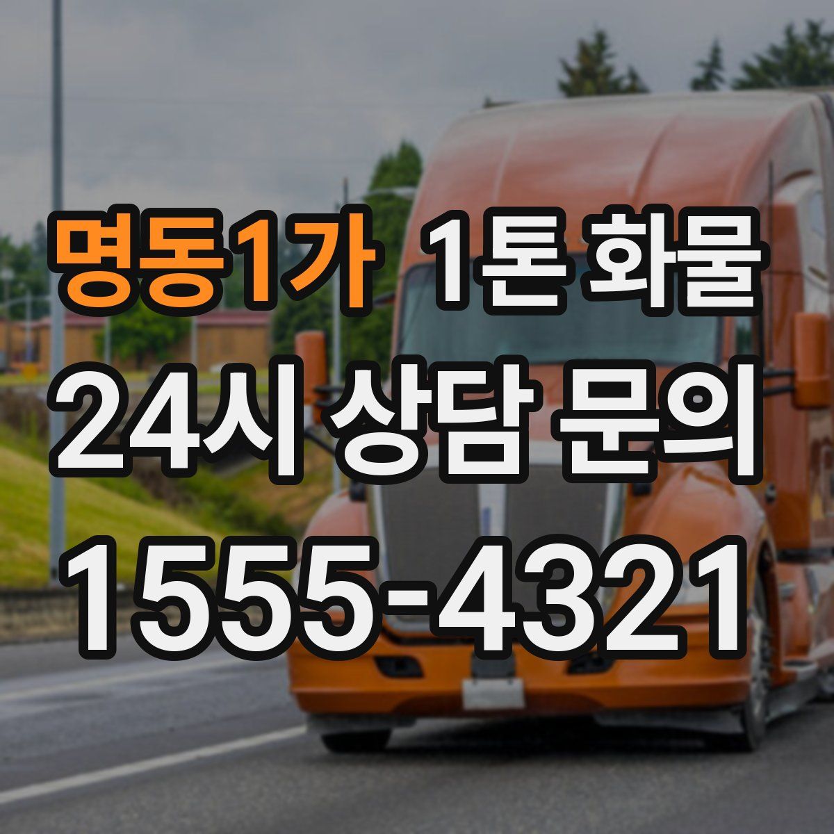명동1가 1톤 화물