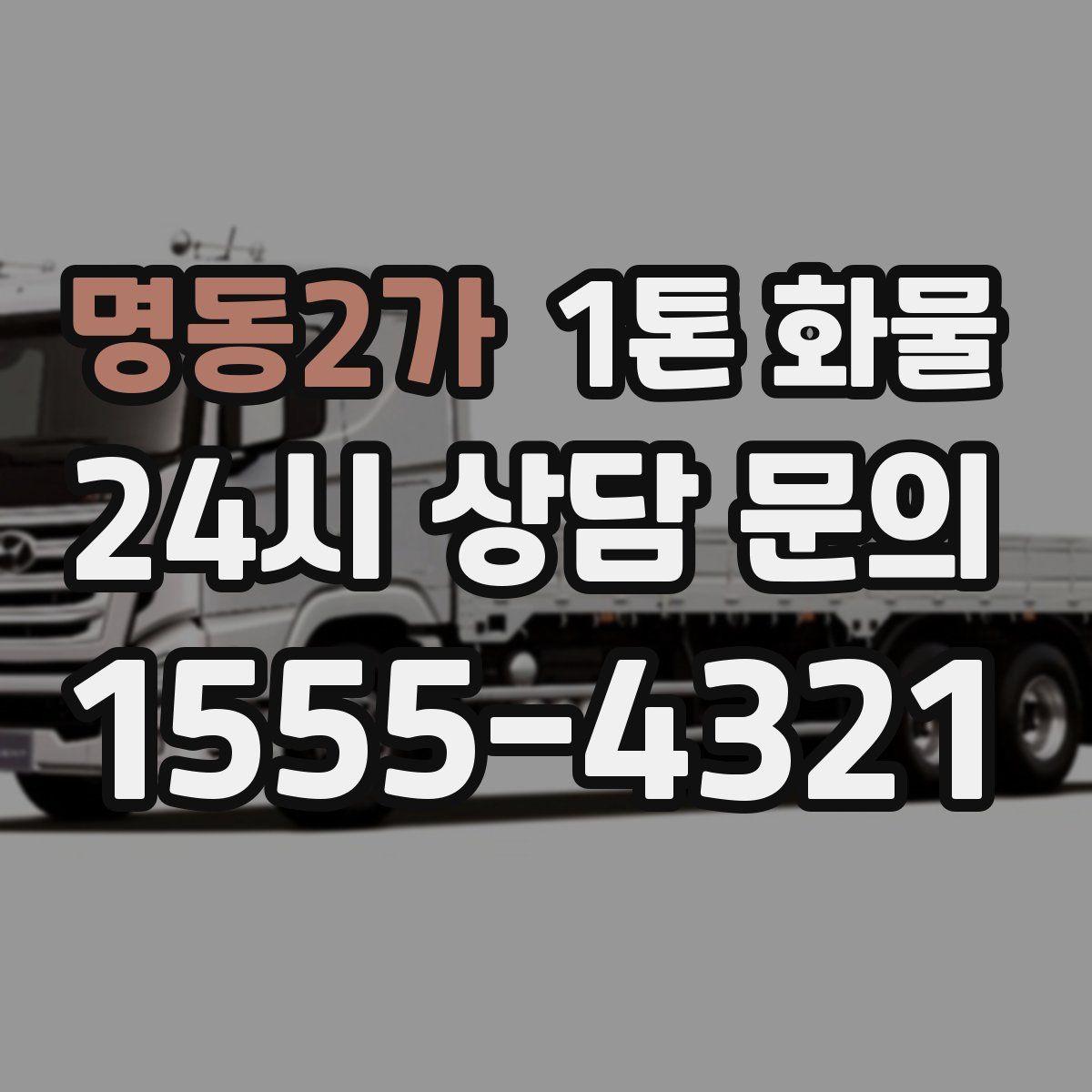 명동2가 1톤 화물