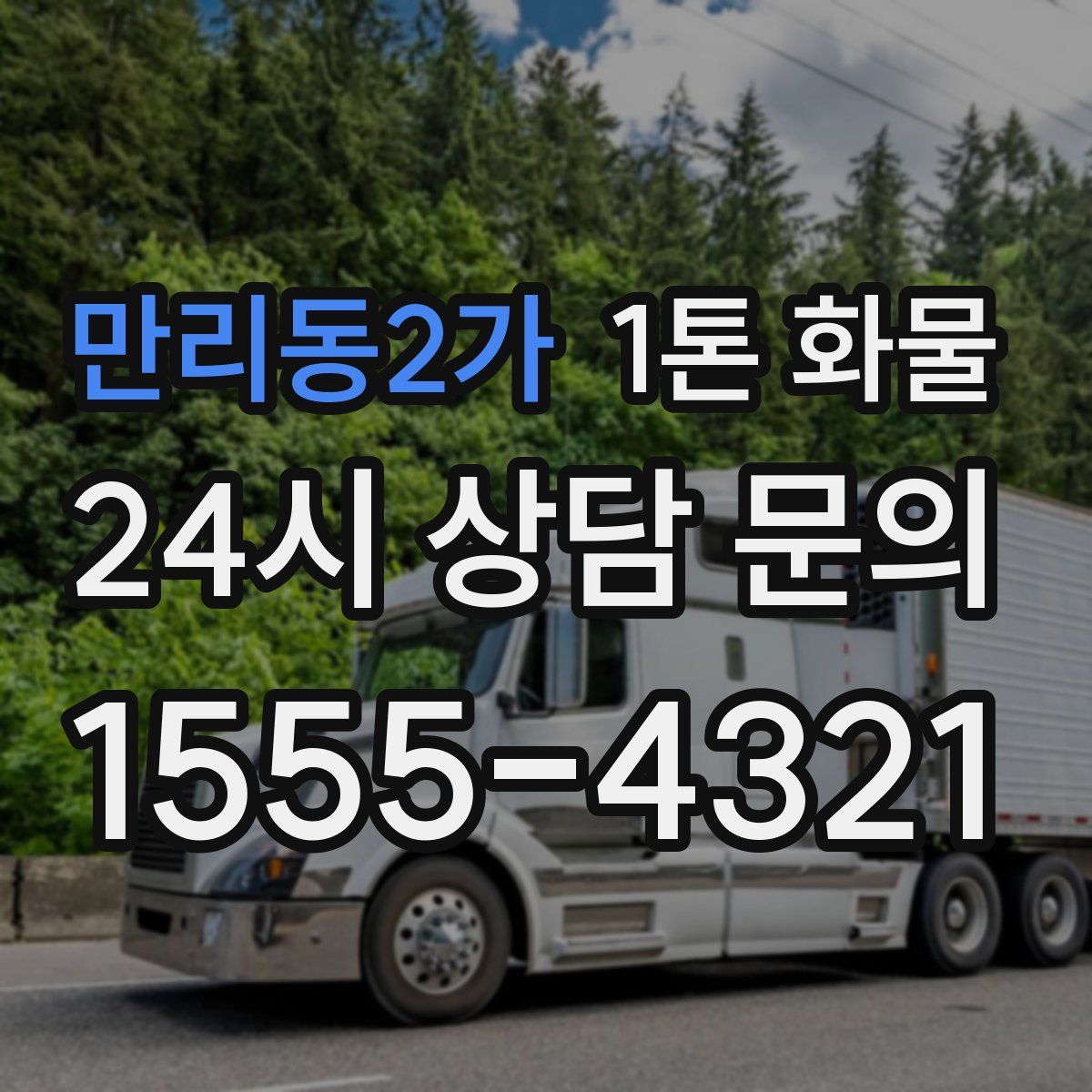만리동2가 1톤 화물