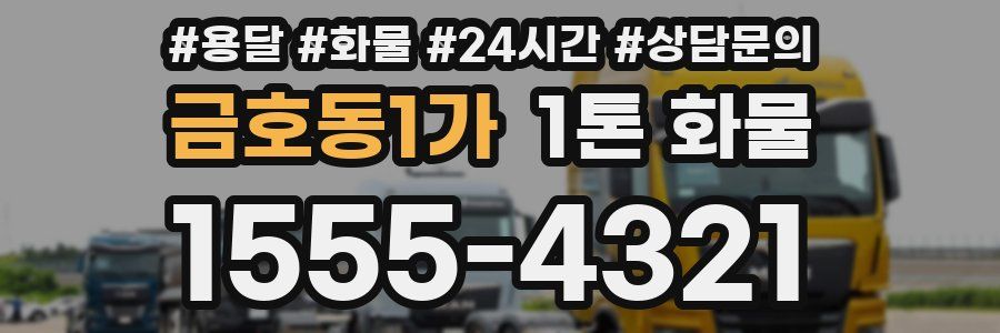 금호동1가 1톤 화물