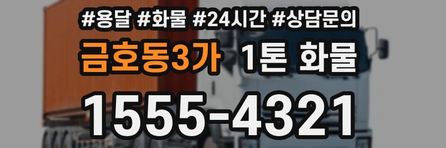 금호동3가 1톤 화물