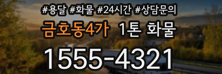 금호동4가 1톤 화물
