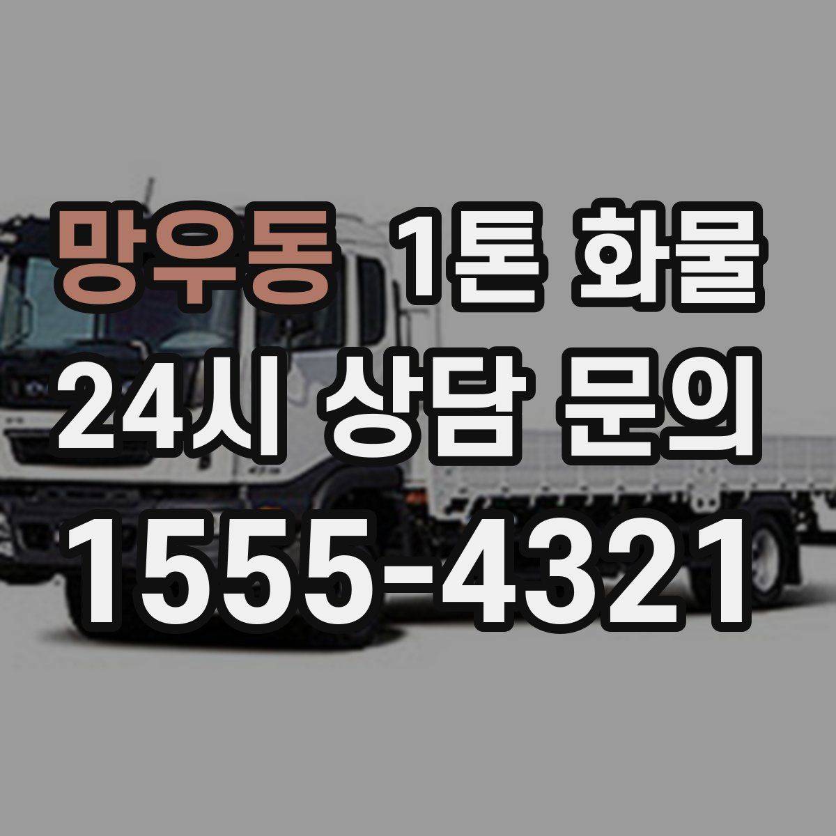망우동 1톤 화물
