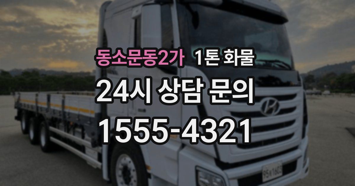 동소문동2가 1톤 화물