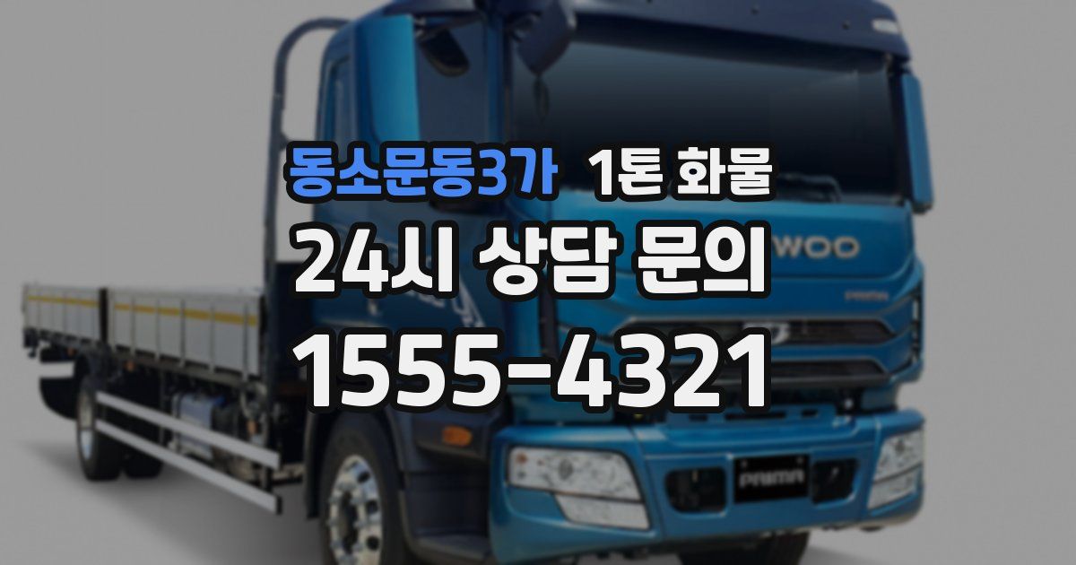 동소문동3가 1톤 화물