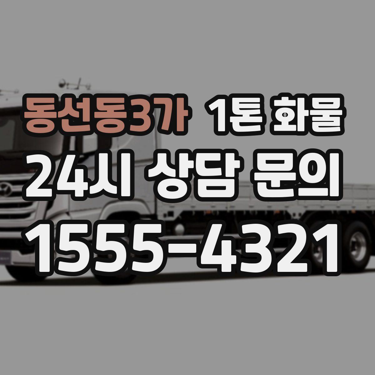 동선동3가 1톤 화물