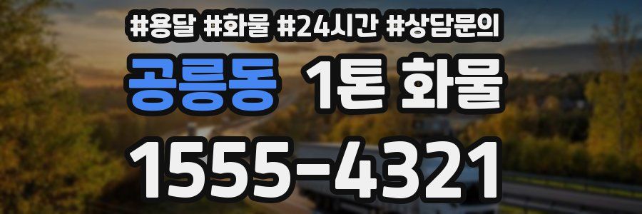 공릉동 1톤 화물