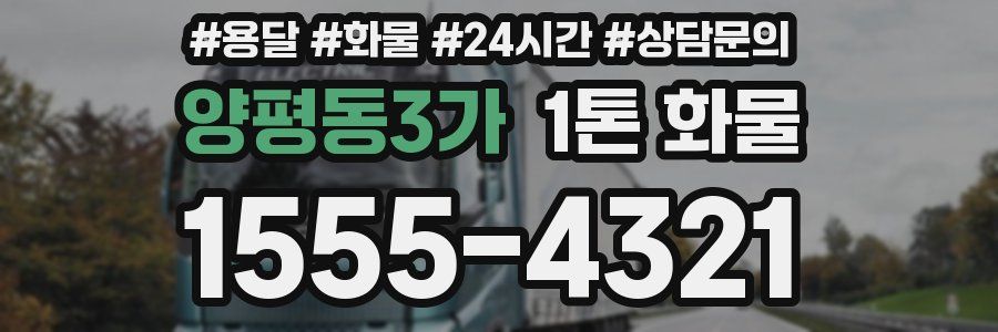 양평동3가 1톤 화물