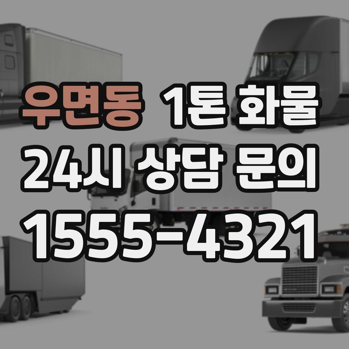우면동 1톤 화물